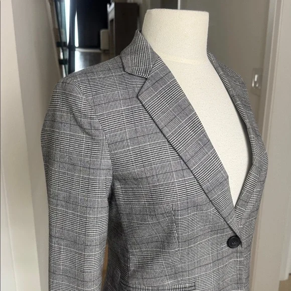ZARA Plaid Tailored Blazer – Size EUR 34 / US 2 – NWOT - Picture 2 of 8